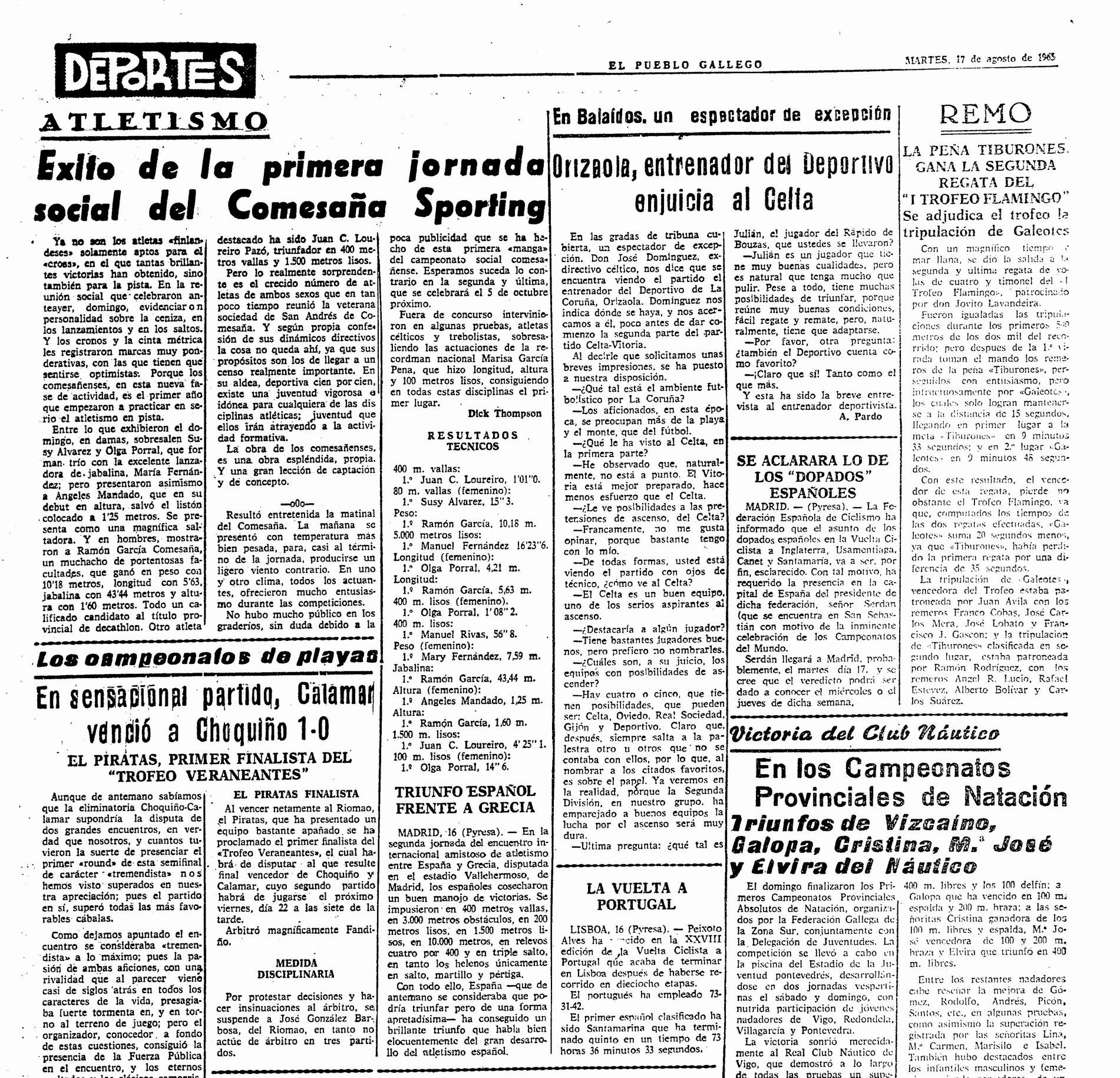 El Pueblo Gallego 17-08-1965